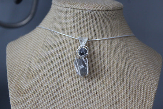 Labradorite & Aquamarine Pendant