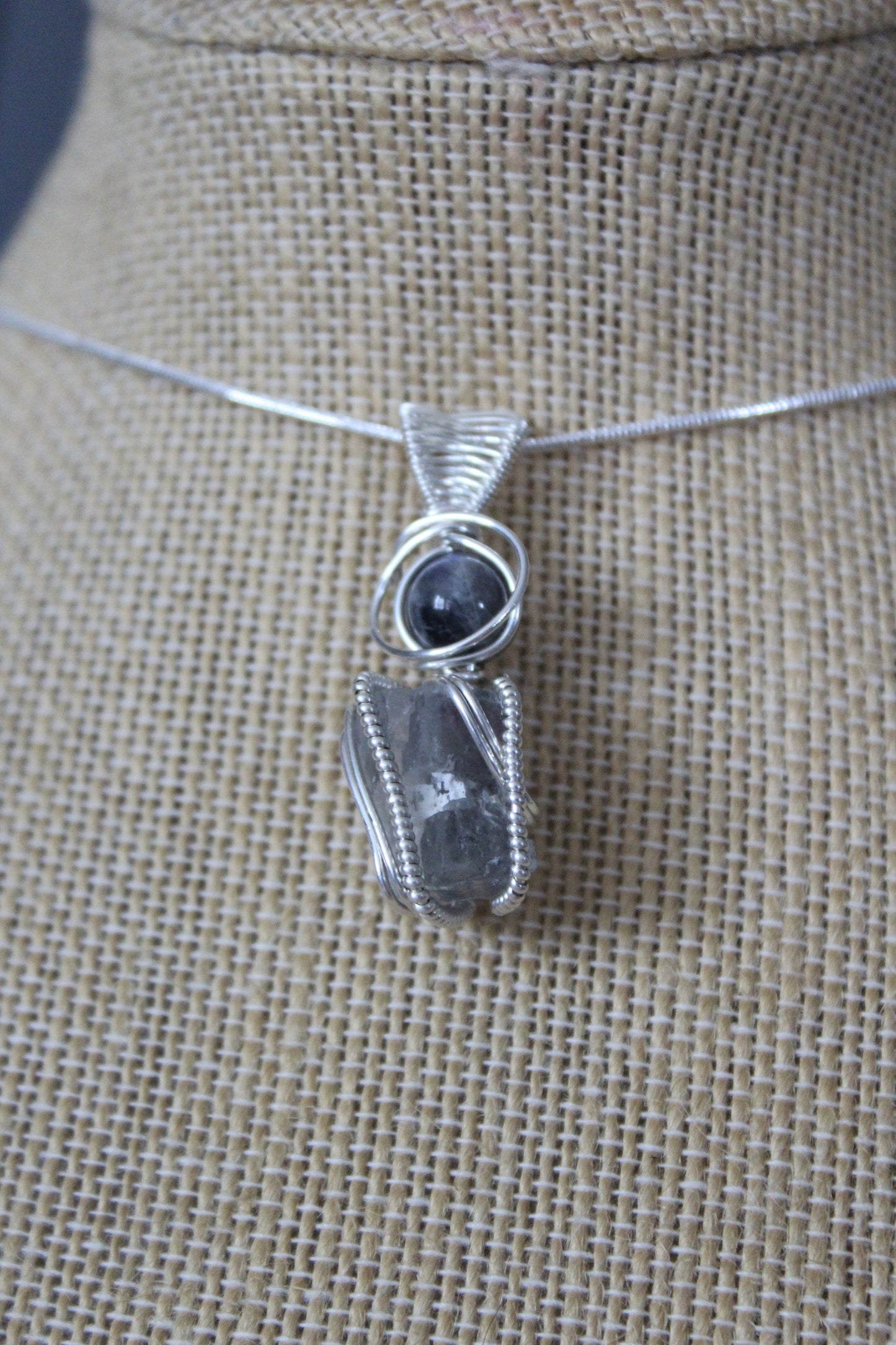 Labradorite & Aquamarine Pendant