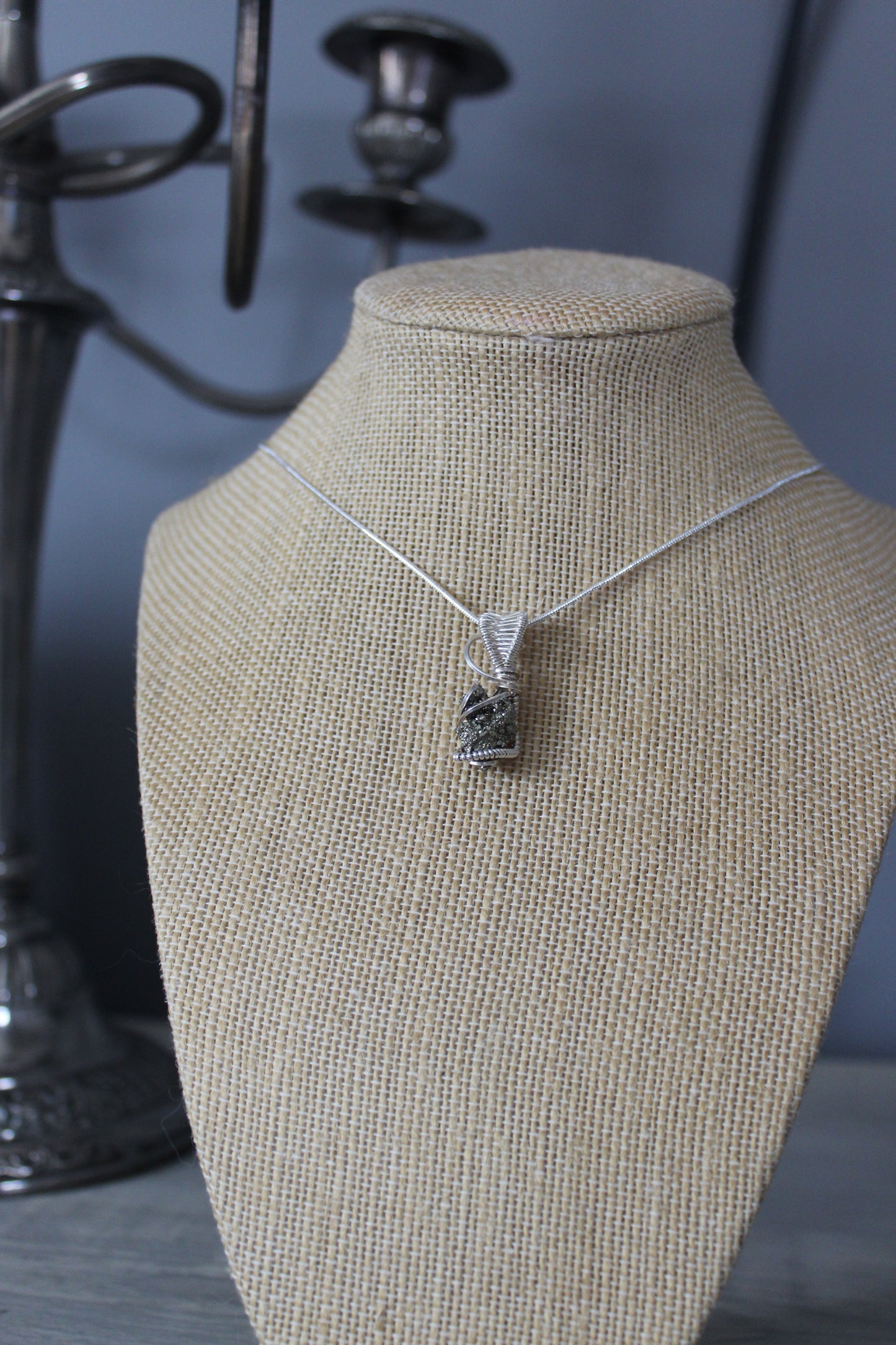 Pyrite in Sterling Silver Pendant