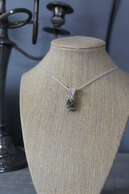 Pyrite in Sterling Silver Pendant