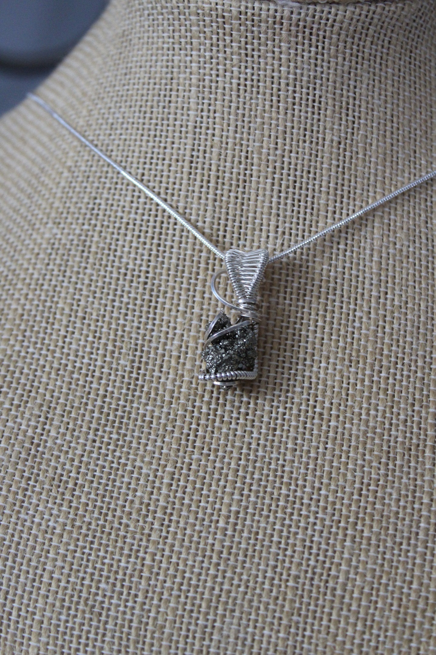 Pyrite in Sterling Silver Pendant