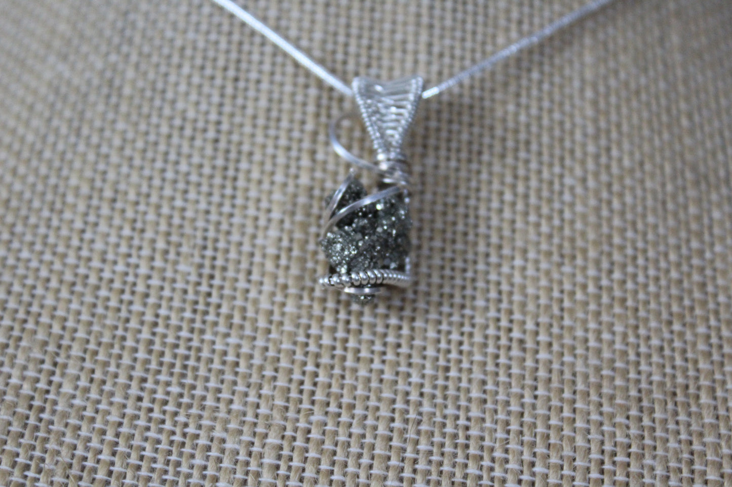 Pyrite in Sterling Silver Pendant