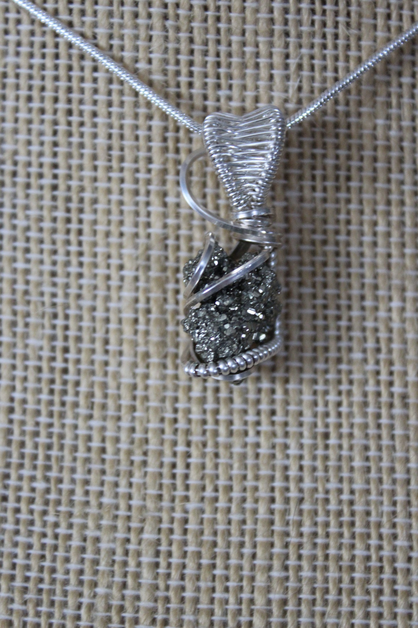 Pyrite in Sterling Silver Pendant