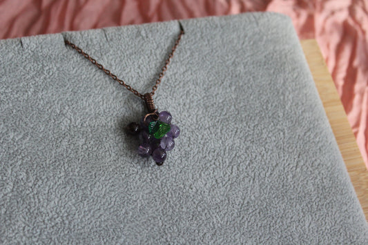 Amethyst Grape Pendant 2