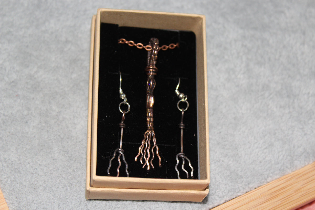 Opal & Rainbow Moonstone Witches Broom Gift Set