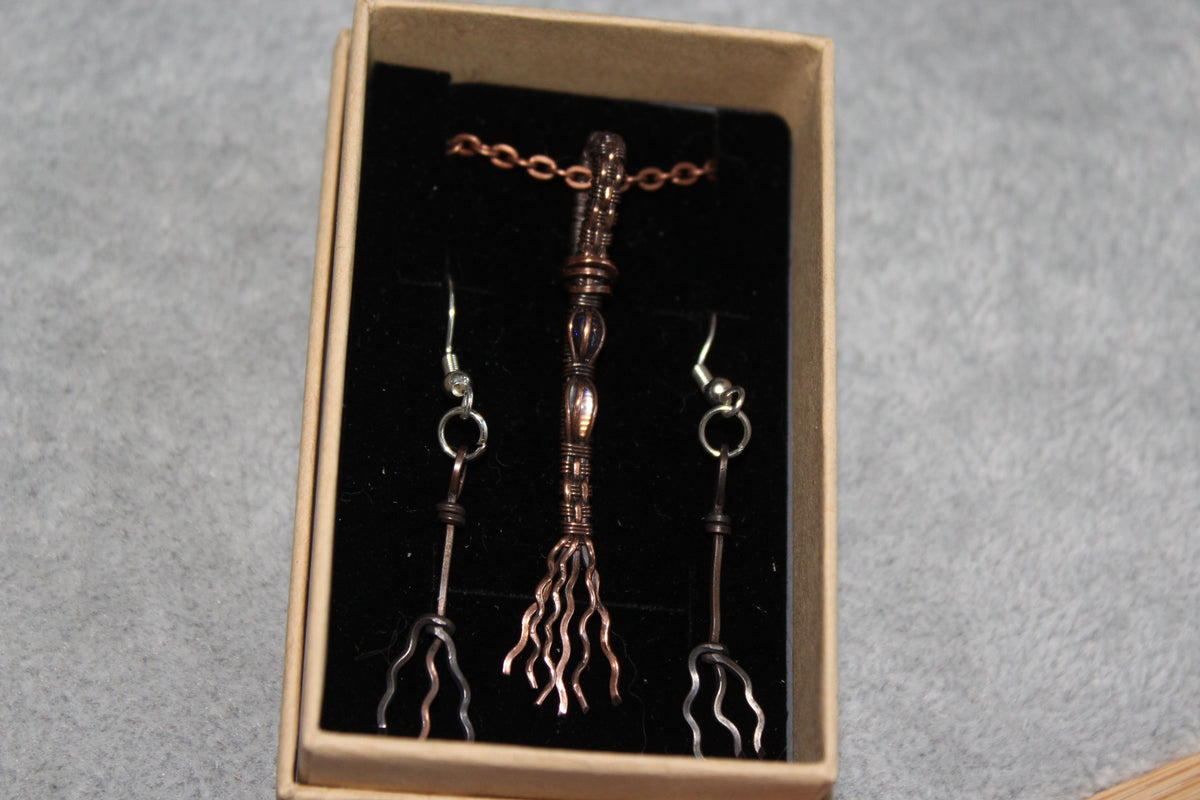Opal & Rainbow Moonstone Witches Broom Gift Set