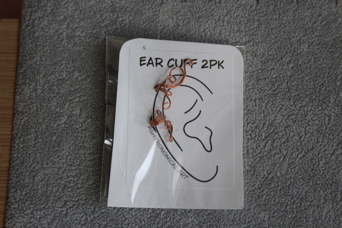 Copper Ear Cuffs - 2pk - B