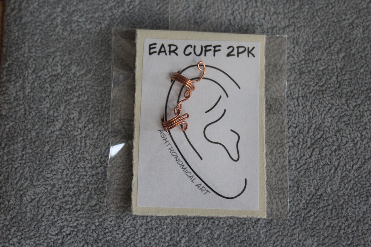 Copper Ear Cuffs - 2pk - C