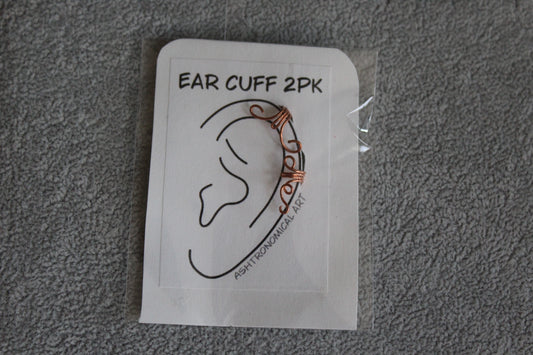 Copper Ear Cuffs - 2pk - D