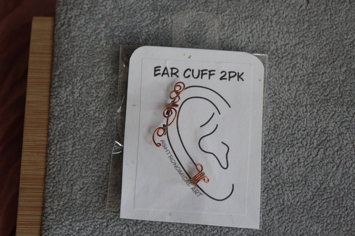 Copper Ear Cuffs - 2pk - F