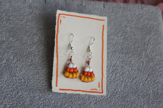 Candy Corn Earrings