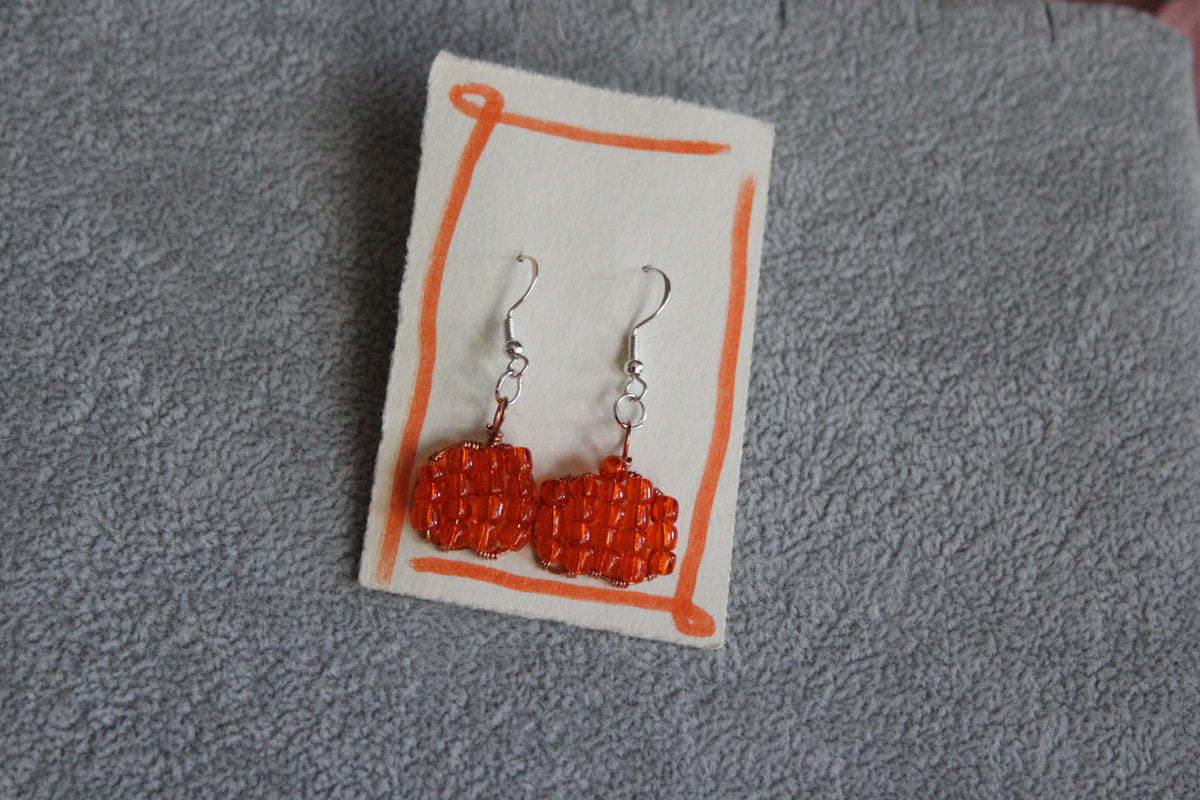 Pumpkin Earrings