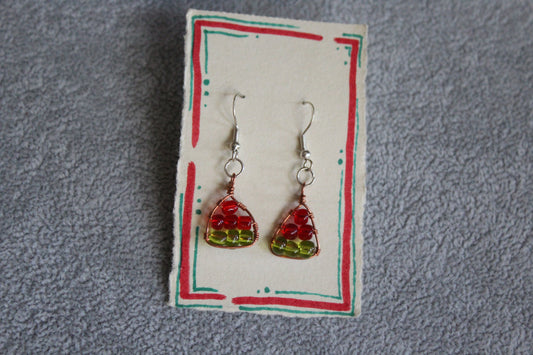 Watermelon Slice Earrings