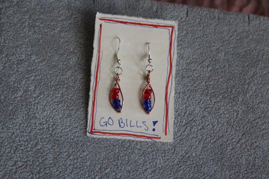 Buffalo Football Earrings
